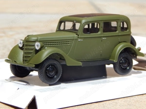 Macheta GAZ 61-73 Nash Avtoprom masina epoca sovietica  + cutie