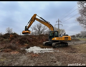 Inchiriez excavator pe senile , cupa ,tocator vegetal , 