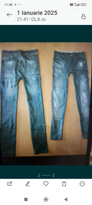 Colanti noi imitatie blugi 2+1 cadou