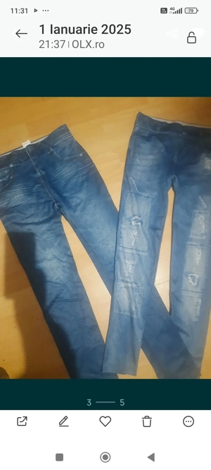 Colanti noi imitatie blugi 2+1 cadou - imagine 4