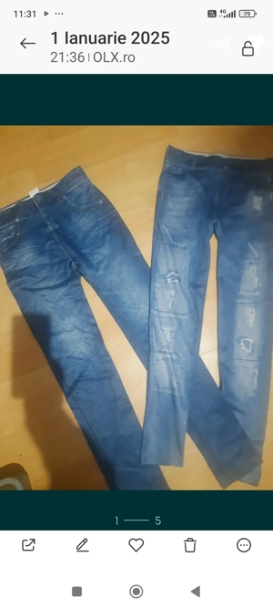Colanti noi imitatie blugi 2+1 cadou - imagine 2