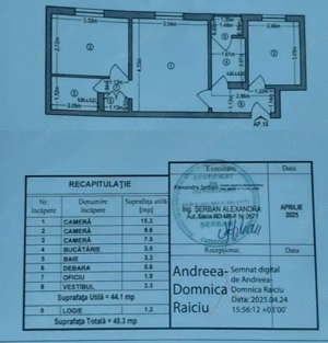 Apartament 3 camere – Strada Straja, etaj 2/4, 46 mp utili - imagine 3