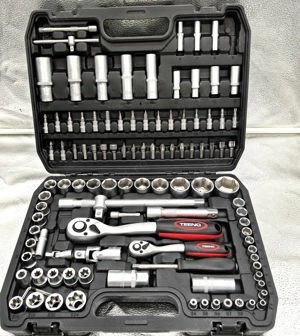 Trusa de chei 108 piese, 2 clichet 1 2 1 4, Crom-Vanadiu, 199 lei - imagine 2