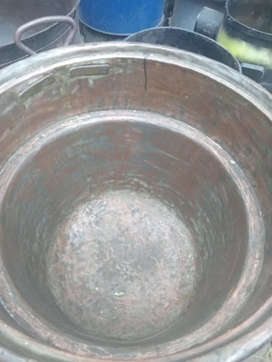 Vand caldare veche din cupru de 100 litrii  - imagine 2