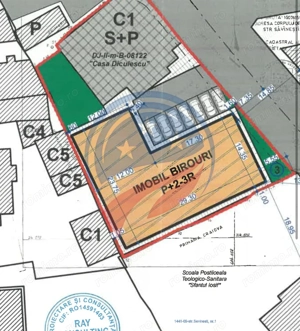 Teren 1302 mp/cladiri birouri/proiect P+2-3R/ultracentral/Craiova - imagine 9