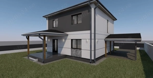 Proprietar . Casa individuala P+1Etaj. 3 Dormitoare. 1 Birou. 3 Bai. Bucatarie Inchisa. CarPort - imagine 6