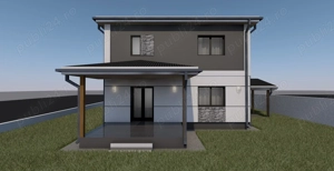 Proprietar . Casa individuala P+1Etaj. 3 Dormitoare. 1 Birou. 3 Bai. Bucatarie Inchisa. CarPort - imagine 3