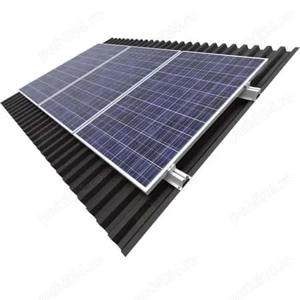 Kit structura MINI montaj 3 panouri fotovoltaice acoperis metalic