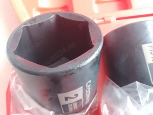 Set Tubulare HEAVY DUTY 8 bucati - Casoman 1/2" cu impact de adâncime - SAE 1-9/16" la 2", 6 puncte - imagine 7