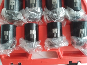 Set Tubulare HEAVY DUTY 8 bucati - Casoman 1/2" cu impact de adâncime - SAE 1-9/16" la 2", 6 puncte - imagine 3