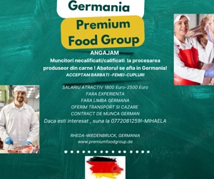 Angajari muncitori in abator Germania -FARA EXPERIENTA