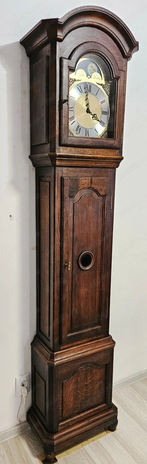 Ceas de podea cu pendul si 3 greutati Franz Hermle-Sohn