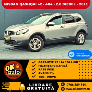 Nissan Qashqai+2 - 4x4 - 2011 - 2.0 diesel - 150 c.p. - 7 locuri - navy - camera - panoramic