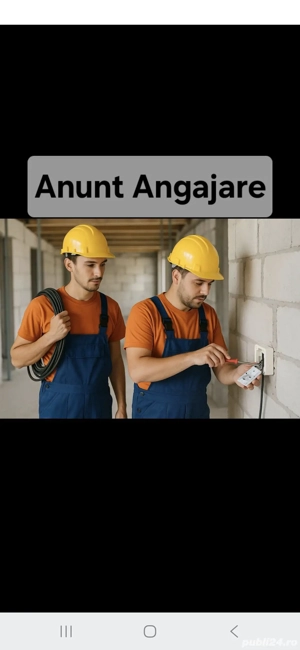 angajam electricieni si muncitor i necalificati