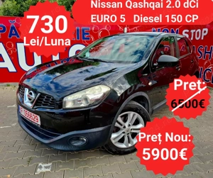 Nissan Qashqai 2.0 dCi - RATE de la 730 Lei pe Luna