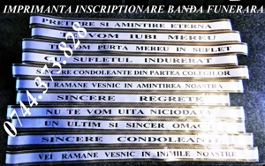 Masina scris / Imprimanta panglica funerara. 