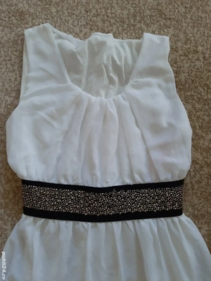 Vand rochita alba, noua, marime S - imagine 2