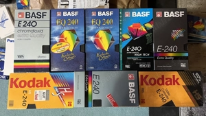 Casete Video VHS Basf Kodak Tdk 240-260-300 min