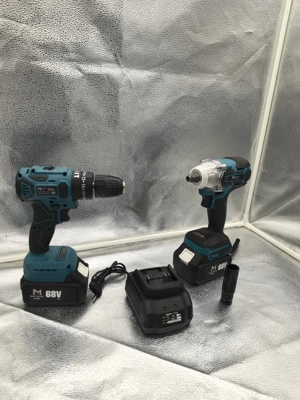 Set scule Matrixx Max, 2 piese, Brushless, 68V, cu 2 acumulatori   399 lei - imagine 3