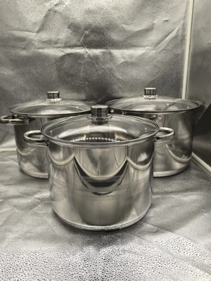 Set 3 oale inox Royalty Line RL-SP4, cu capace, 11.1L, 13.5L, 16.2L   329 lei - imagine 3