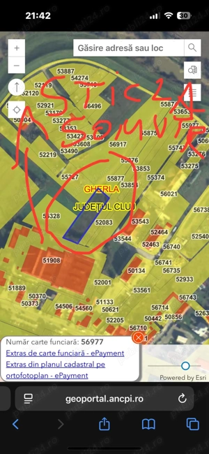 Vand teren Intravilan 2000 mp in Gherla , 80  mp