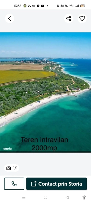   Proprietari vindem  21 ha la mare aproape de statiunea NIBIRU pe  faleza  farului TUZLA15$mp - imagine 2