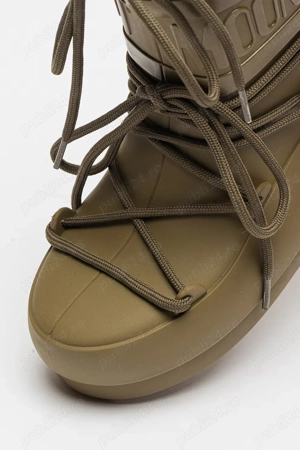 Vand Ghete de ploaie Moon Boot, logo in relief, Nr 37-38, Kaki, NOU, 249 Lei - imagine 3