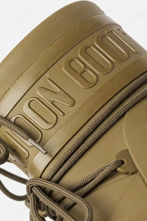 Vand Ghete de ploaie Moon Boot, logo in relief, Nr 37-38, Kaki, NOU, 249 Lei - imagine 5