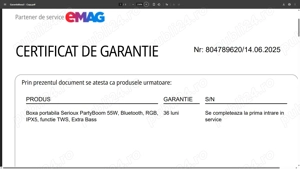 Boxa portabila Serioux PartyBoom 55W