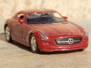 Macheta Mercedes-Benz SLS AMG 6.3 Welly sc 1:60 la cutie