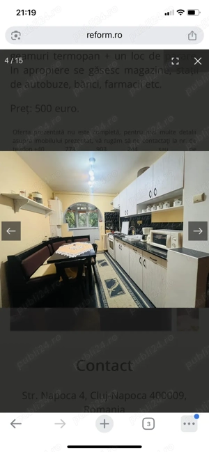 Apartament de închiriat 