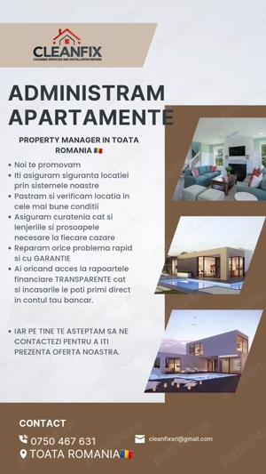 Administram apartamente REGIM HOTELIER