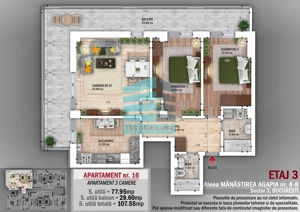 3 Camere Modern cu Terasa 30 mp,Metrou, Nicolae Grigorescu - imagine 4