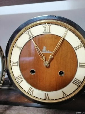 Ceas mecanic de șemineu cu pendul