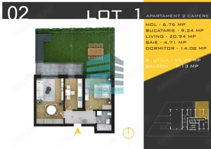 2 Camere Cu Gradina 63 Mp,Pallady-Nicolae Teclu,Metrou