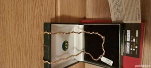 coier din aur galben și alb 18k 