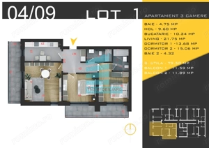 Apartament Generos 3 Camere, 103 Mp, Zona Pallady, Metrou - imagine 7
