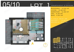 2 Camere Spațios, 70 Mp, Zona Pallady – Acces  Metrou Teclu - imagine 4