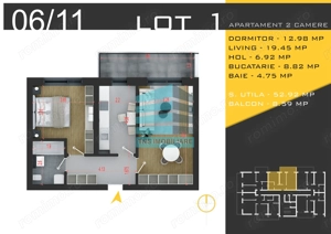 Apartament Modern 2 Camere, 61 Mp, Pallady – Nicolae Teclu
