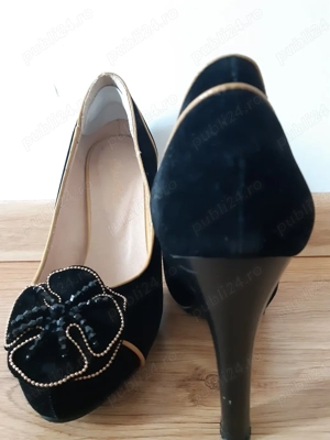 Pantofi negri eleganti - imagine 2