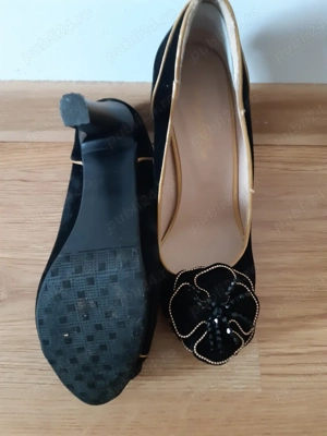 Pantofi negri eleganti - imagine 4