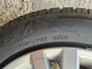 Set 4 roți r16 jante de tabla originale vw cu anvelope iarnă 205 55r16 stare foarte bună p - imagine 4