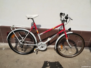 Bicicleta Peugeot Din Aluminiu Roți Pe 26 Inch 18 Viteze Shimano impecabila Calitate Germană 