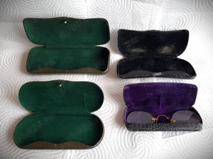 4 tocuri vechi (2 RFG militare + unul fabricat de Carol Bünger) + un Pince-nez tip Fits-U