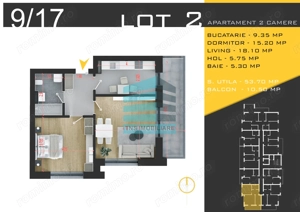 Apartament 2 Camere Generos, 64 mp, Pallady – Metrou Teclu - imagine 7
