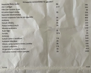 Husqvarna Te300 2t 2017