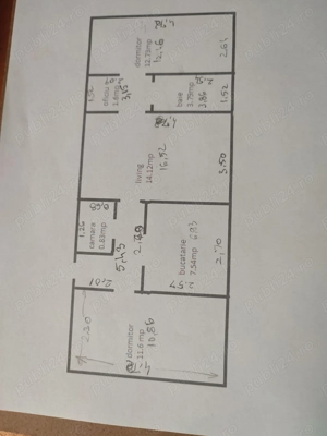 Vând apartament cu trei camere semidecomandate parter Terezian 62mp  - imagine 5