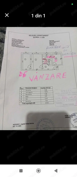 Apartament de vânzare