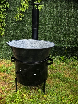 Set gatit outdoor cu ceaun 40L si suport 45cm