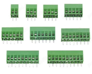 Conector prindere surub, cablaj, PCB, 2.54mm pitch   pas, screw - imagine 2